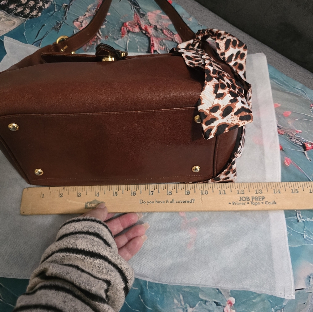 Bettina Vintage Brown Leather Handbag (Made In Italy) - Picture 8 of 9